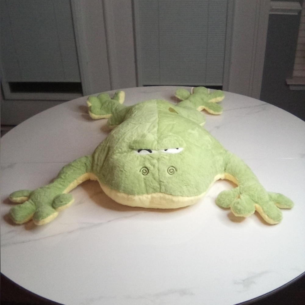Giant Big Frog Plush Toy Stuffed Plushie, Plush 80cm Green Frog, NWOT - Picture 6 of 12